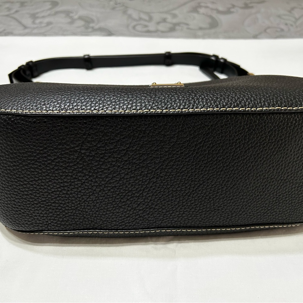 Dooney & Bourke Black Pebble Leather Shoulder Bag - Picture 10 of 10